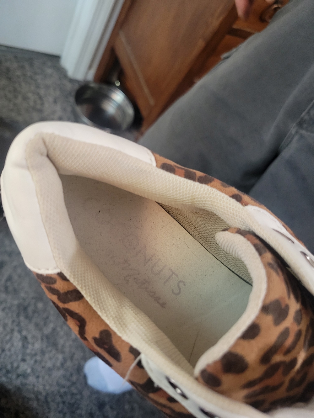 Coconuts by Matisse White and Leopard Print Platform Sneakers - Picture 2 of 6